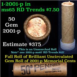 Shotgun Lincoln 1c roll, 2001-p 50 pcs Brandt Wrapper