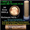 Image 1 : Shotgun Lincoln 1c roll, 2001-p 50 pcs Brandt Wrapper