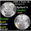 Image 1 : 1881-s Vam 1A Morgan Dollar $1 Grades Select Unc