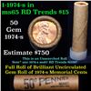 Image 1 : Shotgun Lincoln 1c roll, 1974-s 50 pcs Brandt Wrapper