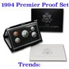 Image 1 : 1994 United States Mint Premier Silver Proof Set in Display case