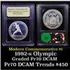 Image 1 : Proof 1992-S Olympic Modern Commem Dollar $1 Graded GEM++ Proof Deep Cameo By USCG