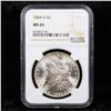 Image 2 : NGC 1884-o Morgan Dollar $1 Graded ms65 By NGC