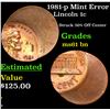 Image 1 : 1981-p Mint Error Lincoln Cent 1c Grades Unc+ BN