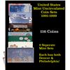 Image 1 : Group of 9 United States Mint Uncurculated Coin Sets In Original Government Packaging 1991-1999 116 
