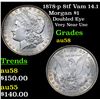 Image 1 : 1878-p 8tf Vam 14.1 Morgan Dollar $1 Grades Choice AU/BU Slider