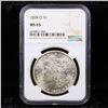 Image 2 : NGC 1898-o Morgan Dollar $1 Graded ms65 By NGC