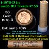 Image 1 : Shotgun Lincoln 1c roll, 1978-d 50 pcs Brandt Wrapper