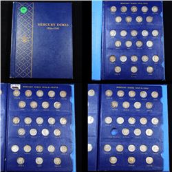 ***Auction Highlight*** Complete Mercury Dime Book 1916-1945 77 Coins (fc)