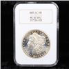 Image 2 : NGC 1883-cc Morgan Dollar $1 Graded ms61 dmpl By NGC