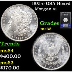 NGC 1881-o GSA Hoard Morgan Dollar $1 Graded ms63 By NGC