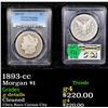 Image 1 : PCGS 1893-cc Morgan Dollar $1 Graded g details By PCGS