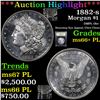 Image 1 : ***Auction Highlight*** 1882-s Morgan Dollar 1 Graded GEM++ PL By USCG (fc)
