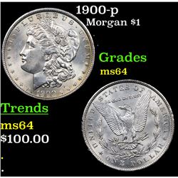 1900-p Morgan Dollar $1 Grades Choice Unc