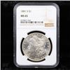 Image 2 : NGC 1881-s Morgan Dollar $1 Graded ms65 By NGC