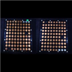 Complete Lincoln Cent Captial Plastic Holder 1941-1974 88 coins