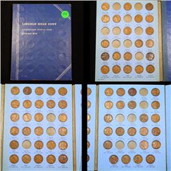 Partial Lincoln Cent Book 1909-1940 71 coins