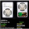 Image 1 : NGC 1880-s Morgan Dollar $1 Graded ms65 By NGC