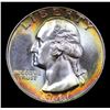 Image 2 : 1946-p Washington Quarter 25c Grades GEM Unc