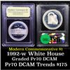 Image 1 : Proof 1992-W White House Modern Commem Dollar $1 Graded GEM++ Proof Deep Cameo By USCG