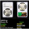 Image 1 : NGC 1923-p Peace Dollar $1 Graded ms65 By NGC