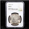 Image 2 : NGC 1900-o Morgan Dollar $1 Graded ms65 By NGC