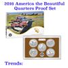 Image 1 : 2016 United States Mint America The Beautiful Quarters Proof Set 5 coins