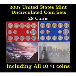 2007 United States Mint Uncirculated Coin Set 28 coins