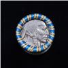 Image 2 : Buffalo Nickel Shotgun Roll in Old Bank Style 'Los Angeles Trust And Savings Bank' Wrapper 1915 & d 