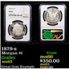 Image 1 : NGC 1879-s Morgan Dollar $1 Graded ms65 By NGC