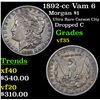 Image 1 : 1892-cc Vam 6 Morgan Dollar $1 Grades vf++