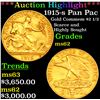 Image 1 : ***Auction Highlight*** 1915-s Pan Pac Gold Commem $2 1/2 Grades Select Unc (fc)