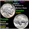 Image 1 : ***Auction Highlight*** 1928-s Buffalo Nickel 5c Grades Select+ Unc (fc)