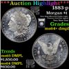 Image 1 : ***Auction Highlight*** 1883-p Morgan Dollar 1 Graded Choice Unc+ DMPL By USCG (fc)