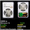 Image 1 : NGC 1881-s Morgan Dollar $1 Graded ms65 By NGC