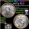 Image 1 : ***Auction Highlight*** 1917-p Ty I Standing Liberty Quarter 25c Graded GEM++ FH BY USCG (fc)