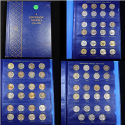 ***Auction Highlight*** Complete Jefferson Nickel Book 1938-1964 88 coins (fc)