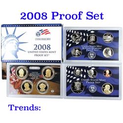 2008 United States Mint Proof Set - 14 Pieces - Extremely low mintage, hard to find