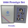 Image 1 : 1986 United States Mint Prestige Proof Set