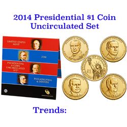 2014 United States Presidential Mint Set 8 Coins