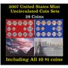 Image 1 : 2007 United States Mint Uncirculated Coin Set 28 coins