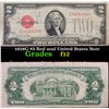 Image 1 : 1928G $2 Red seal United States Note Grades f, fine