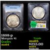 Image 1 : PCGS 1898-p Morgan Dollar $1 Graded ms64 By PCGS