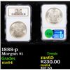Image 1 : NGC 1888-p Morgan Dollar $1 Graded ms64 By NGC