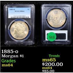 PCGS 1885-o Morgan Dollar $1 Graded ms64 By PCGS