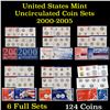 Image 1 : Group of 6 2000-2005 P&D Mint Sets 124 Coins total