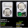 Image 1 : NGC 1898-o Morgan Dollar $1 Graded ms65 By NGC