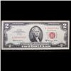 Image 2 : 1963A $2 Red seal United States Note Grades Choice AU