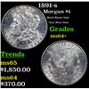 Image 1 : 1891-s Morgan Dollar $1 Grades Choice+ Unc