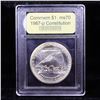 Image 2 : 1987-p Constitution Bicentennial Modern Commem Dollar $1 Graded ms70, Perfection By USCG